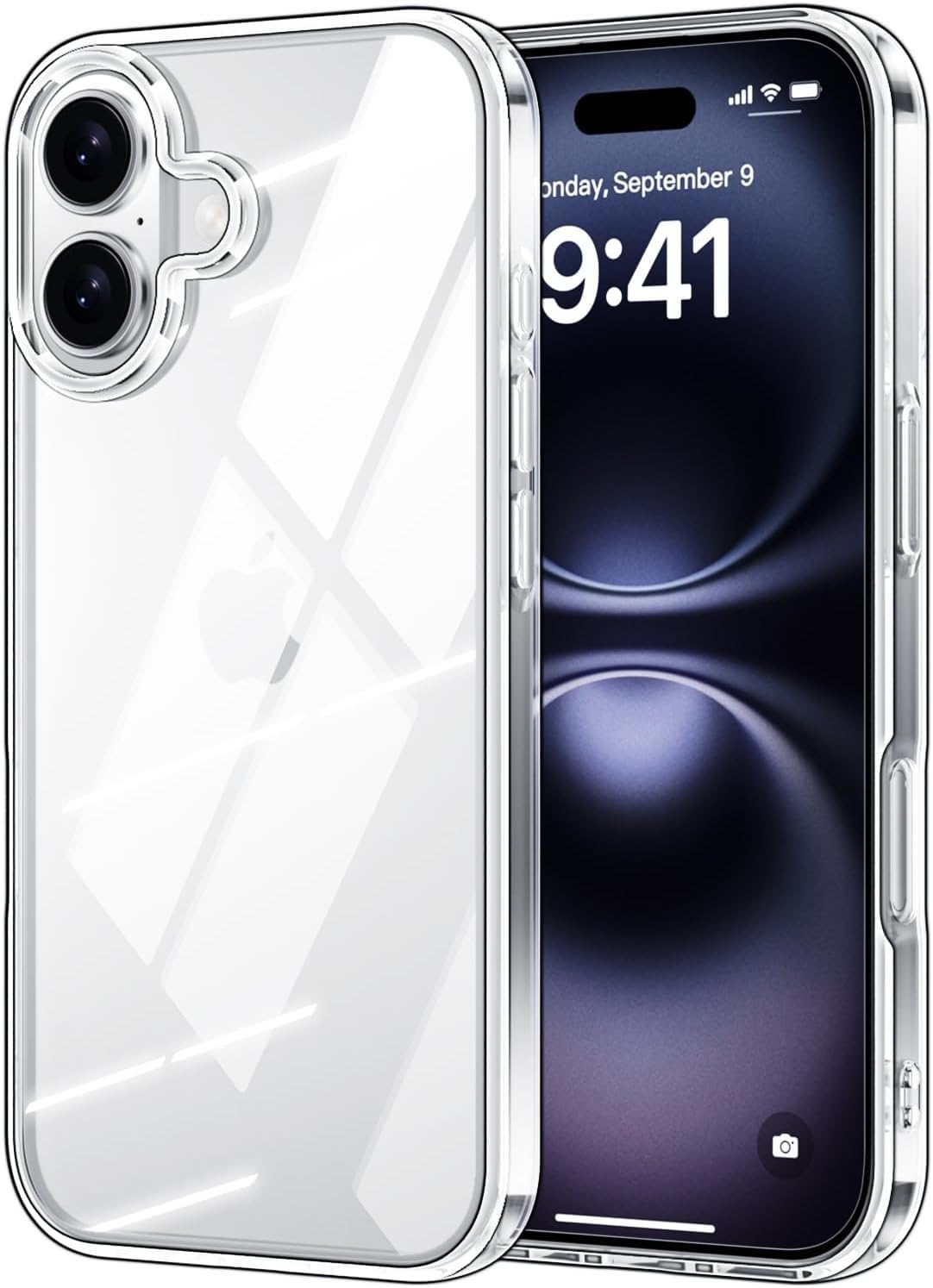 Dl3 Mobilak Case Compatible with iPhone 17 Case Crystal Clear Soft TPU Gel Case Flexible Silicone Anti-Scratch Transparent TPU Cover - Clear