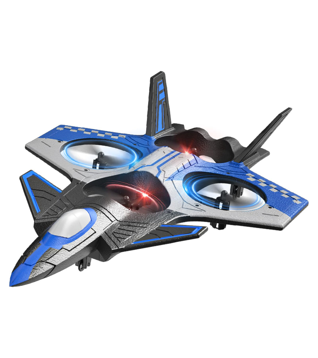 RC Fighter Jet Plane, F22 Remote Control Airplane for Teen and Adults, Foam RC Drone Toys,Blue
