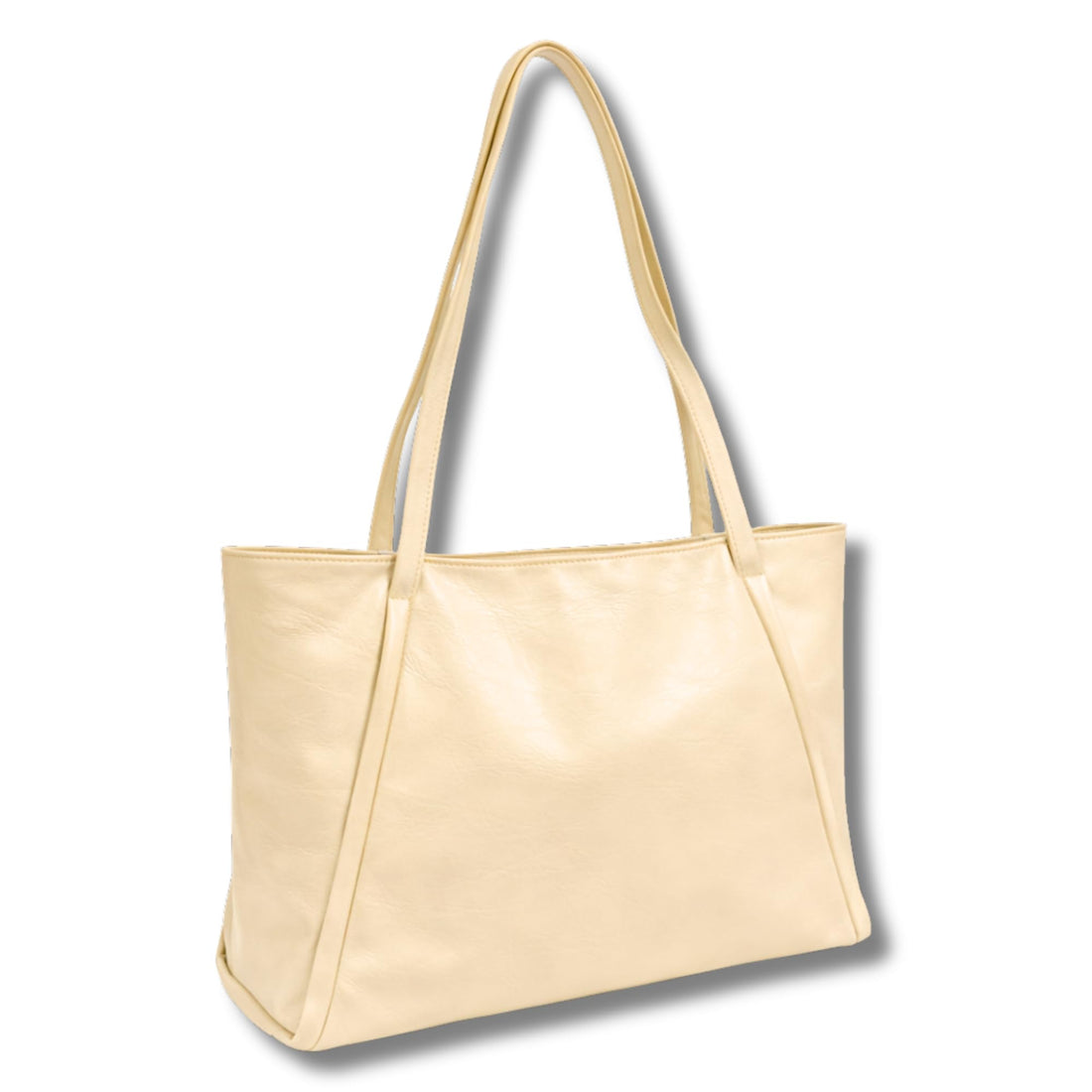 AYSLE 1656 Women’s Soft Leather Shoulder Tote Bag | Elegant Large Capacity Handbag | Interior Zipper Pocket with Side Pockets | 30×40×14 cm | 12 Colors