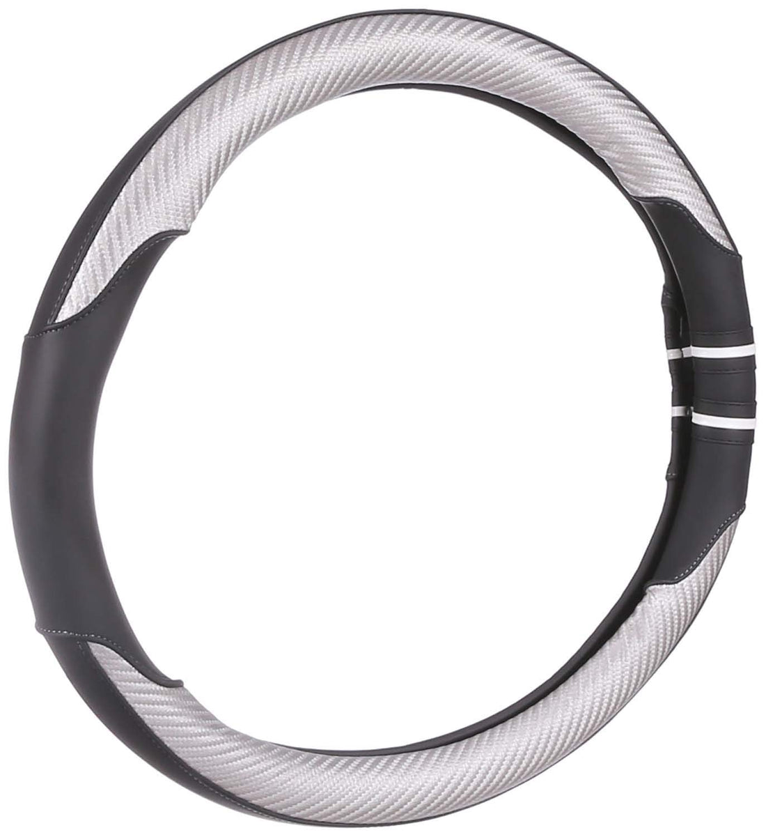 Car Steering Wheel Cover ha swc54 - Black and Silver