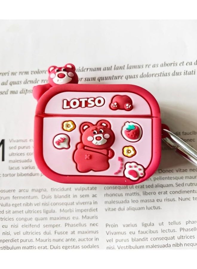 Case Soft Silicone Shockproof Cover for Apple Airpods 4 New 3D Cute Cartoon Creative Fun Case Skin with Keychain Design