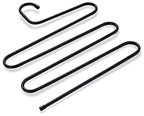 5 Layers Trousers Hanger Pants Clothes Holder Rack S Shape Multi-Purpose For Tie Organizer Storage Hanger, One Size