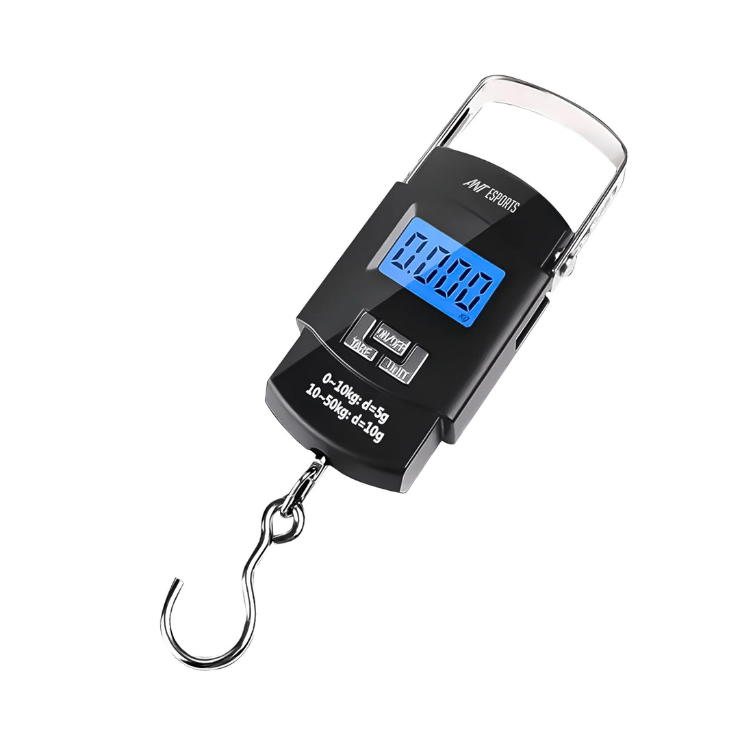 Digital Scale - Portable and Durable Digital Scale with Metal Hook, Ideal for Home, Travel, Retail Use, 50kg Capacity, Easy to Read LED Display for Accurate Measurements.