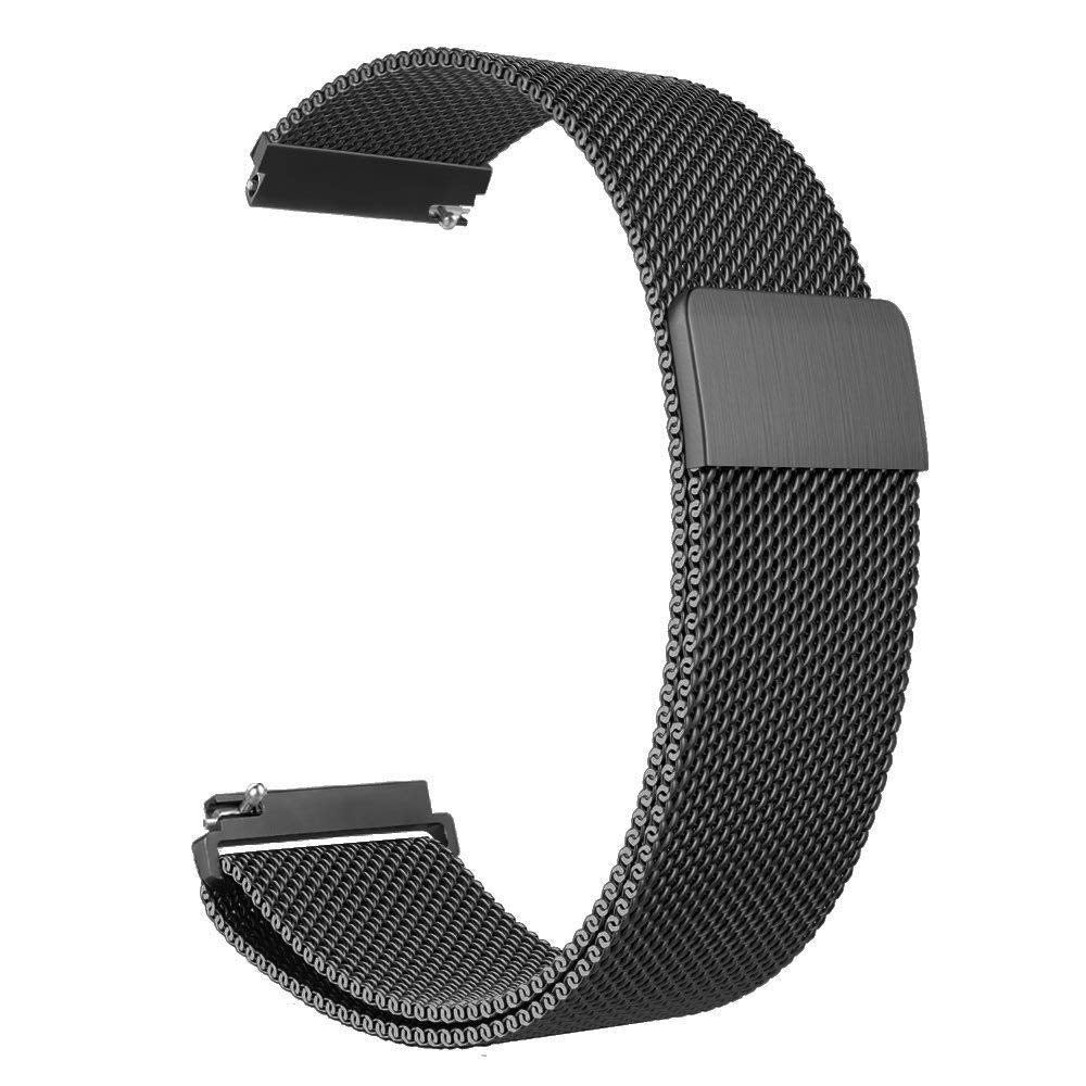 Samsung Gear S3 Band, Galaxy Watch (46mm) Band, Stainless Steel belt Milanese Loop with Adjustable Magnetic Clasp for Gear S3 Classic/Frontier Smart Watch Band