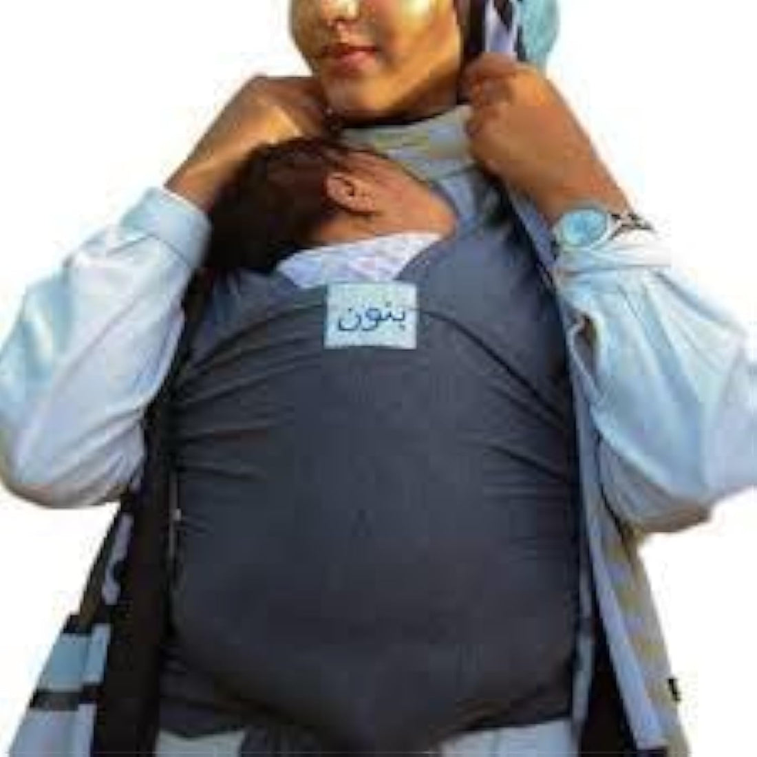 Baby wraap Healthy and Comfortable Wrap Elastic Baby Carrier (Dark Grey)