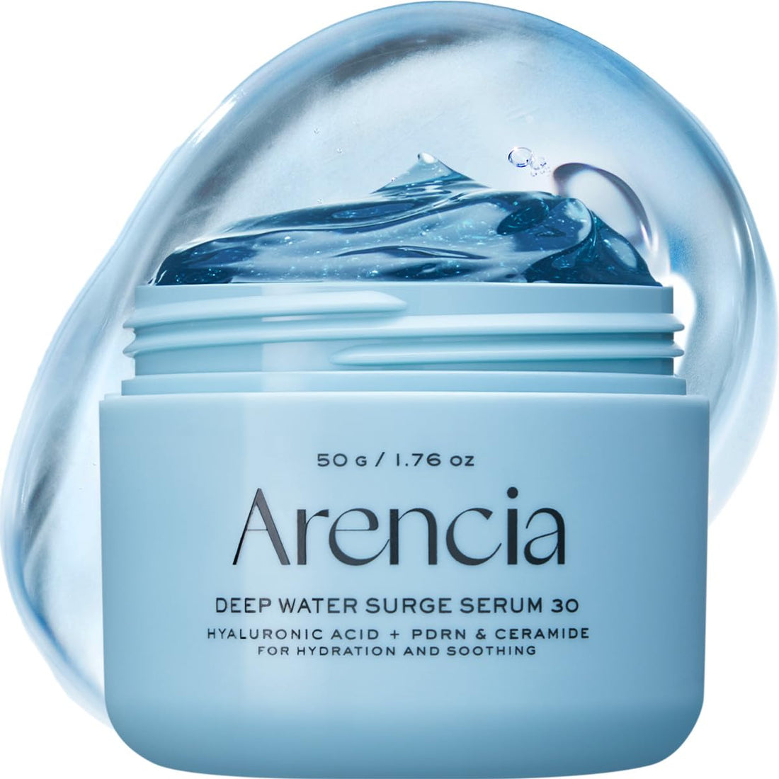 ARENCIA Intensive Hydration Overnight Serum - Cica PDRN + Hyaluronic Acid + Ceramide, Panthenol, Smooths fine line for plump glass skin, Korean Skincare 50g 1.76 oz