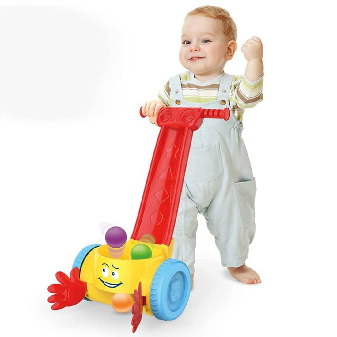 Baybee 2 in 1 Baby Ball Popper Activity Walker for Kids | Push Walker for Baby with Music, 3 Colorful Balls, Scooper Hands, Popper & Fun Face | Activity Kids Walker for Baby Boys Girls 12 to 24 Months