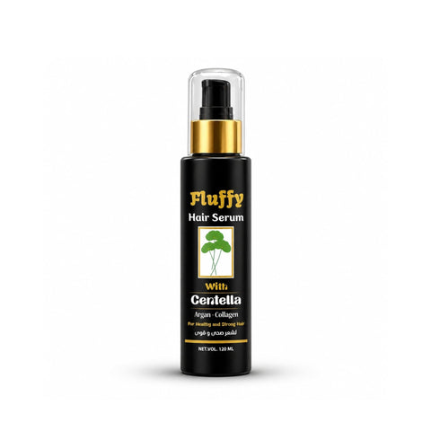 Fluffy Hair Serum with Centella Collagen and Argan Oil for Frizz Control and Heat Protection, 120 ml