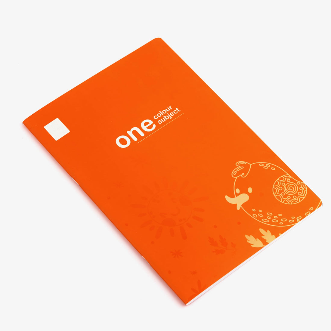 One Colour Subject Sketchbook Stapled A4 Size 40 Sheets (Pale Orange)