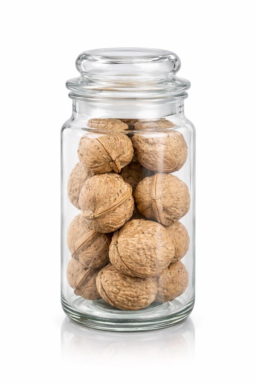 Kitchen Glass Jar Airtight Lid | Glass Jar for Kitchen Storage Spices, Pasta and Nuts with High Quality (750 m)