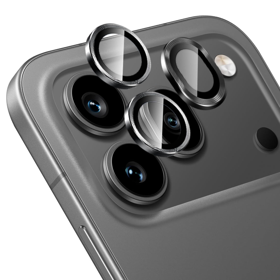Dl3 Mobilak Camera Lens Protector for Honor 600 Pro 5G Accessories, 9H Tempered Glass Metal Individual Ring Camera Cover Screen Protector, Case Friendly, Anti Scratch (Black)