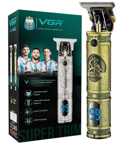 Hair Shaver, Hair Trimmer for Men, 180 Min Runtime, Precision Blade, LED Display, USB Charging cable 3 Guide Combs for men, Modern Design, V-228