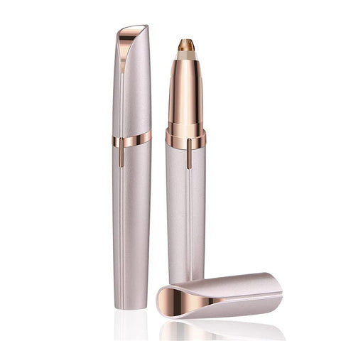 Arabest Electric Eyebrow Trimmer, USB Rechargeable Electric Eyebrow Hair Remover, Painless Eyebrow Razor Tool with LED Light for Women Face Lips Nose Facial Hair Removal