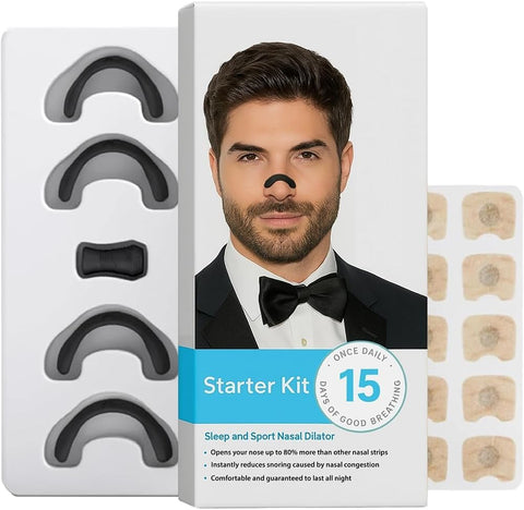 30 Pairs Anti-Snoring Sleep Magnetic Nasal Strips - Magnetic nasal strip Innovative Design Anti-Snoring Equipment
