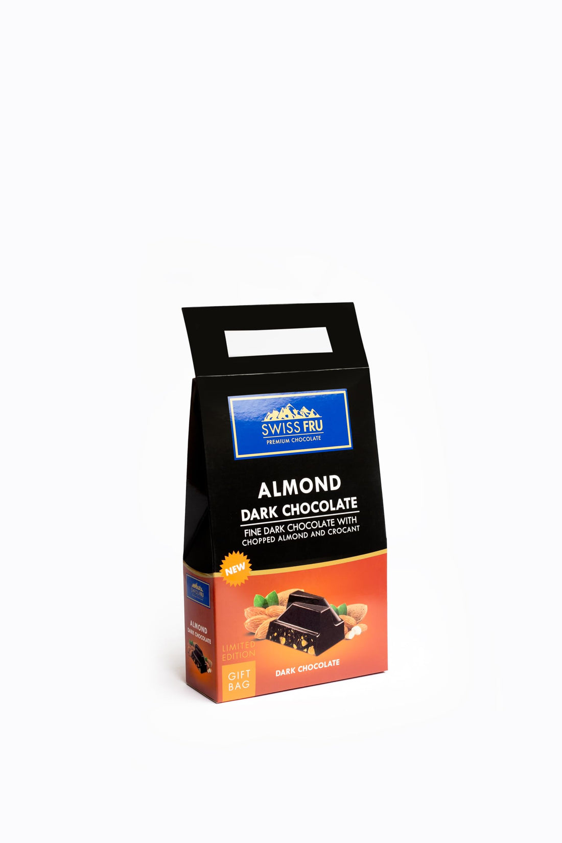Swiss Fru Dark Chocolate Almond 110g