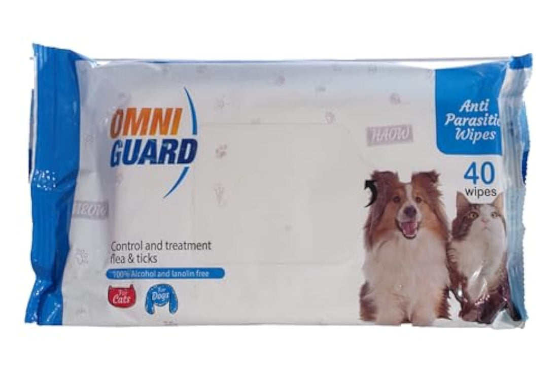 Omniguard Omni Guard Anti-Bacterial Wipes for Dogs and Cats 40 Count