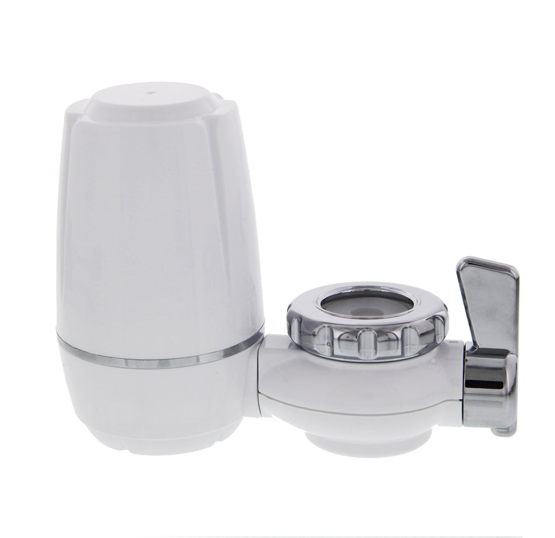 Tier1 Faucet Mount System with a Carbon and Ceramic Filter (White)