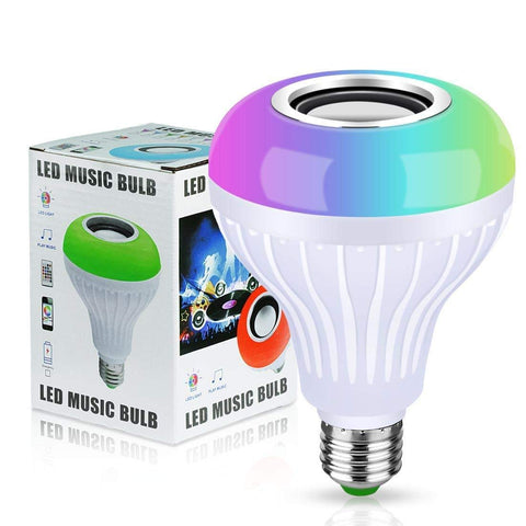 LED Music Bulb Bluetooth4.0 Light Speaker- Multi-color changing E27 12W LED light bulb with Remote Control for Home/Stage