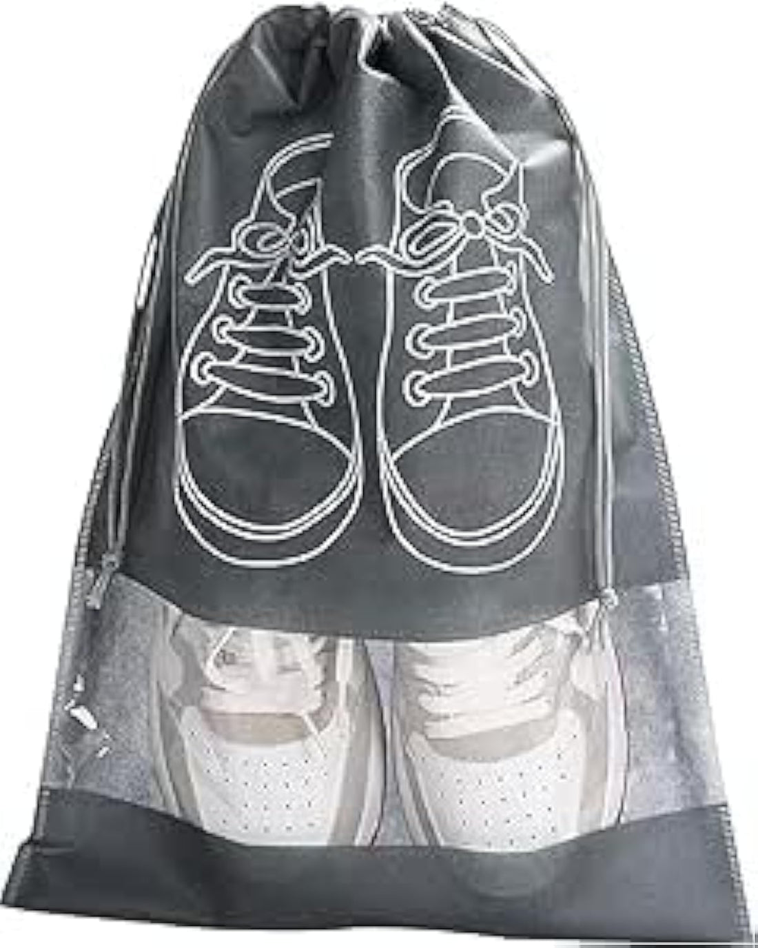 Generic Shoe Bag for Travel & Storage, Women & Men, 5 Pack, Multicolor, Drawstring Closure, Synthetic Material, 44 x 32 cm