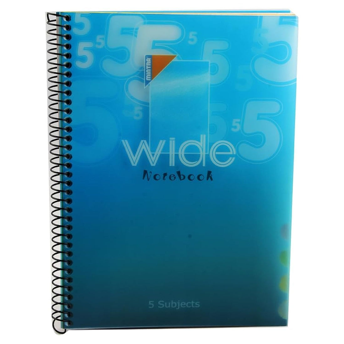 UNIVERSITY NOTEBOOK MINTRA WIDE WIRED 120 PAPERS LINED PLASTIC COVER A4 Multicolor- multishapes