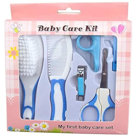 RoseFlower Baby Grooming Kit, 6 in 1 Portable Baby Basics Kit with Storage, Newborn Baby Health Safety Care Set for Infant Toddlers Care Keep Healthy and Clean (010)