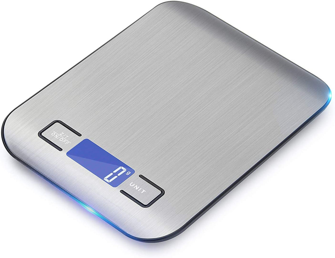 SILSILA Introducing The Digital Kitchen Scale! Precisely Measure Weight in Grams, Ounces, and pounds. with a max Capacity of 22lb and Graduation of 1g/0.05oz, It's Perfect for Cooking.