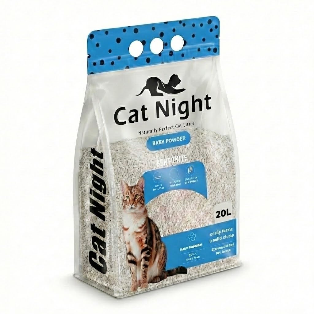 Cat Night Baby Powder Scented Cat Litter 20 Liter