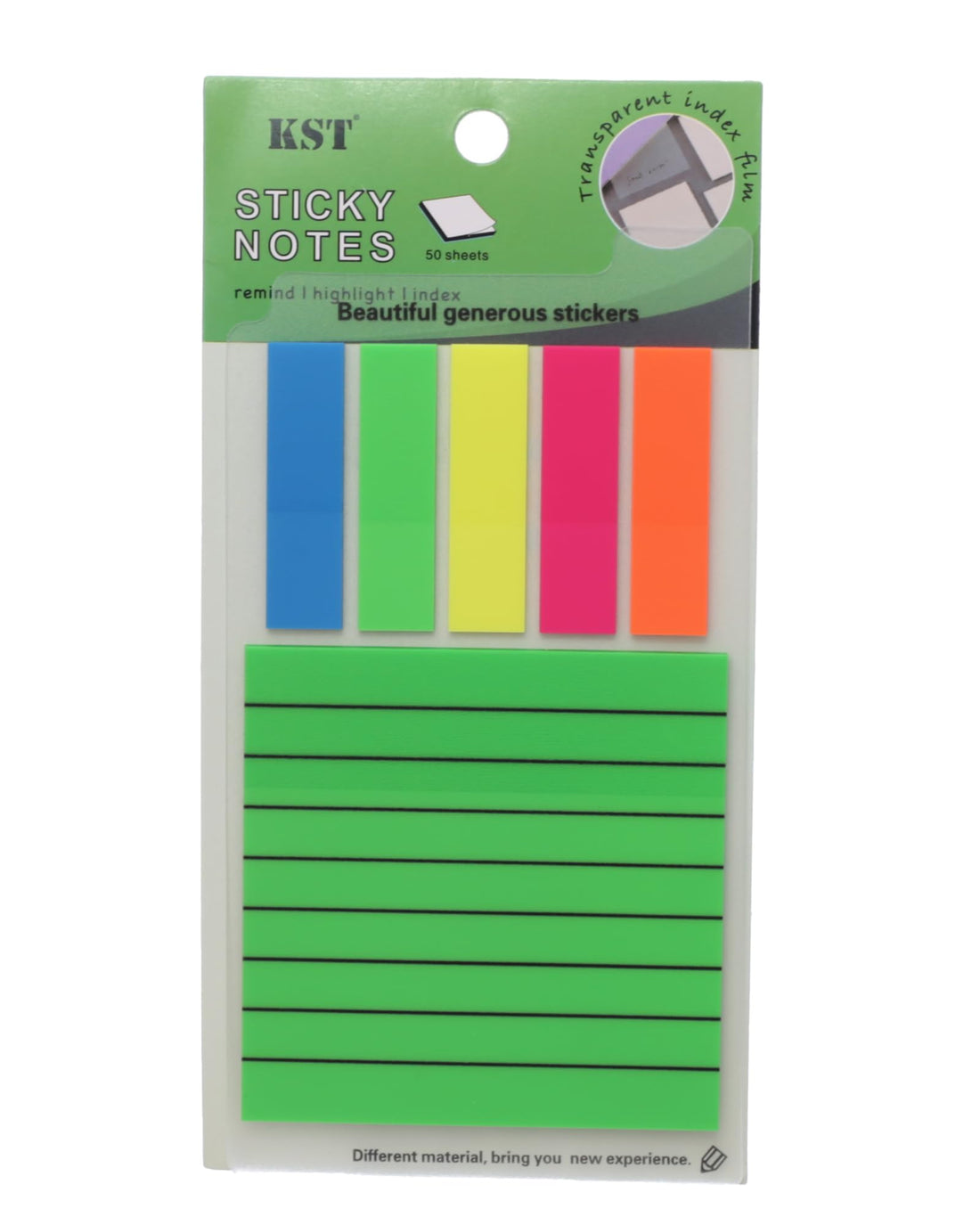 SONIX Sticky Notes S-3025111 Lined with Arrows, 100 Sheets, Single Pack
