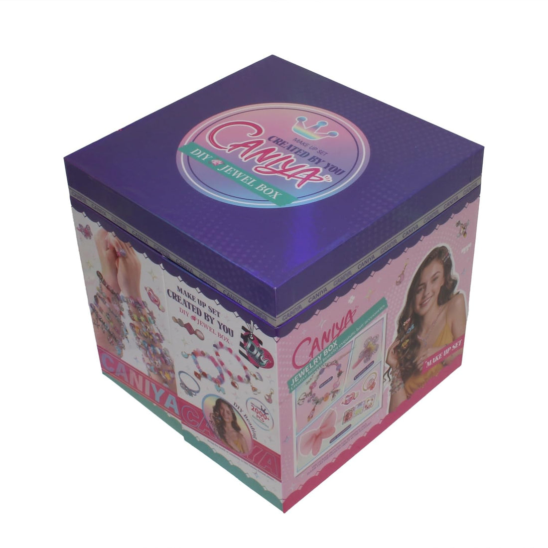 Kids DIY Beads Jewelry Cube Box
