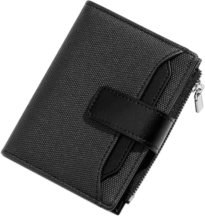 Women’s PU Leather Wallet – Slim, Lightweight & Durable-M-24 (Black)