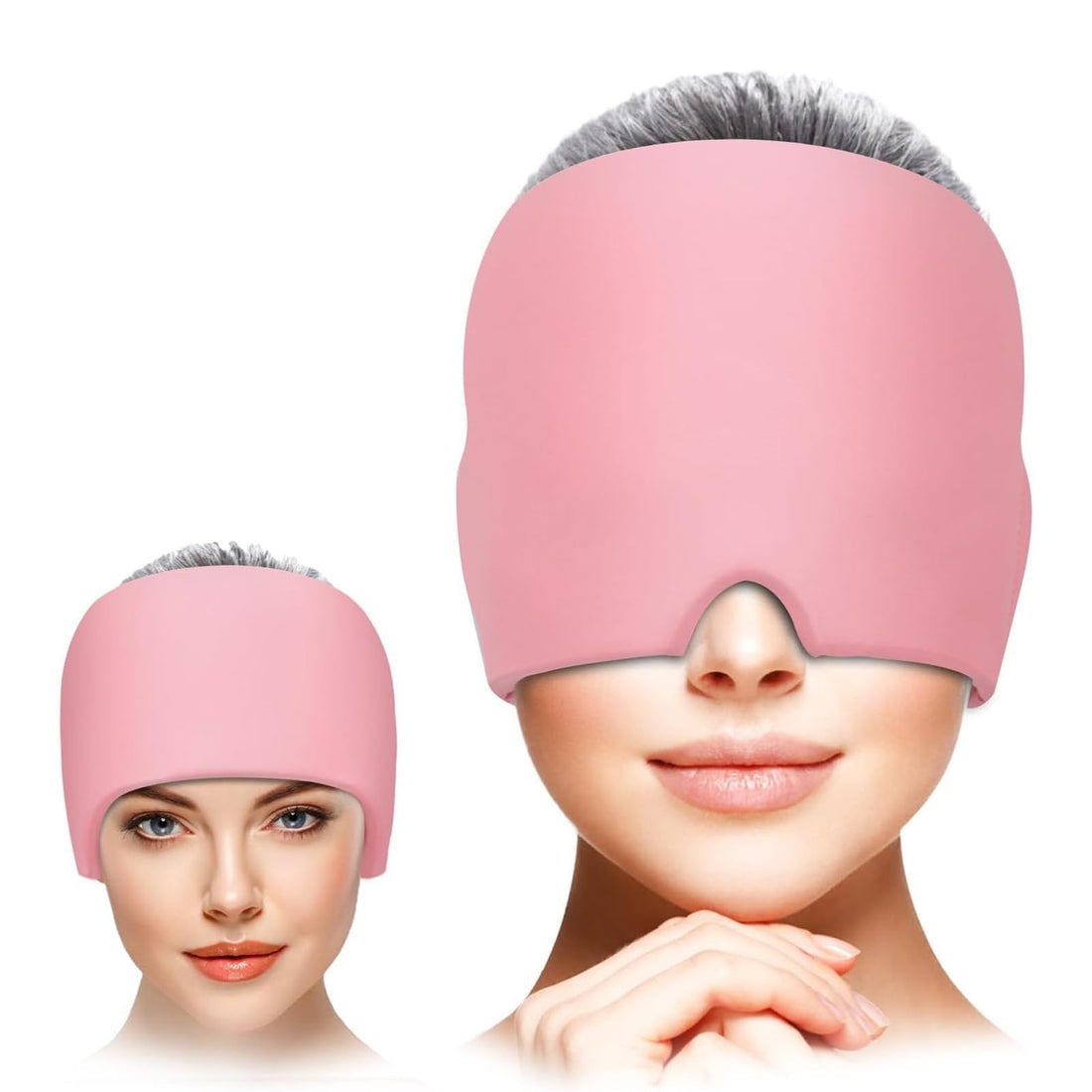 Migraine Headache Relief Cap, Hot & Cold Therapy Hat, Migraine Relief Cap, Cool Gel Head Wrap Migraine Cap, Hangover Hat, Headache Ice Pack Mask, Cold Compress Tension Stress Migraine Relief Products