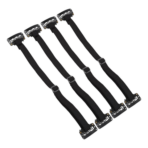 4PCS Face Lifting Band with Hairclip, Reusable Hairpin Facial Lifting Bands Invisible Facelift Patch Straps for Hair, Adjustable Elastic Instant Face Lift Band (Black)