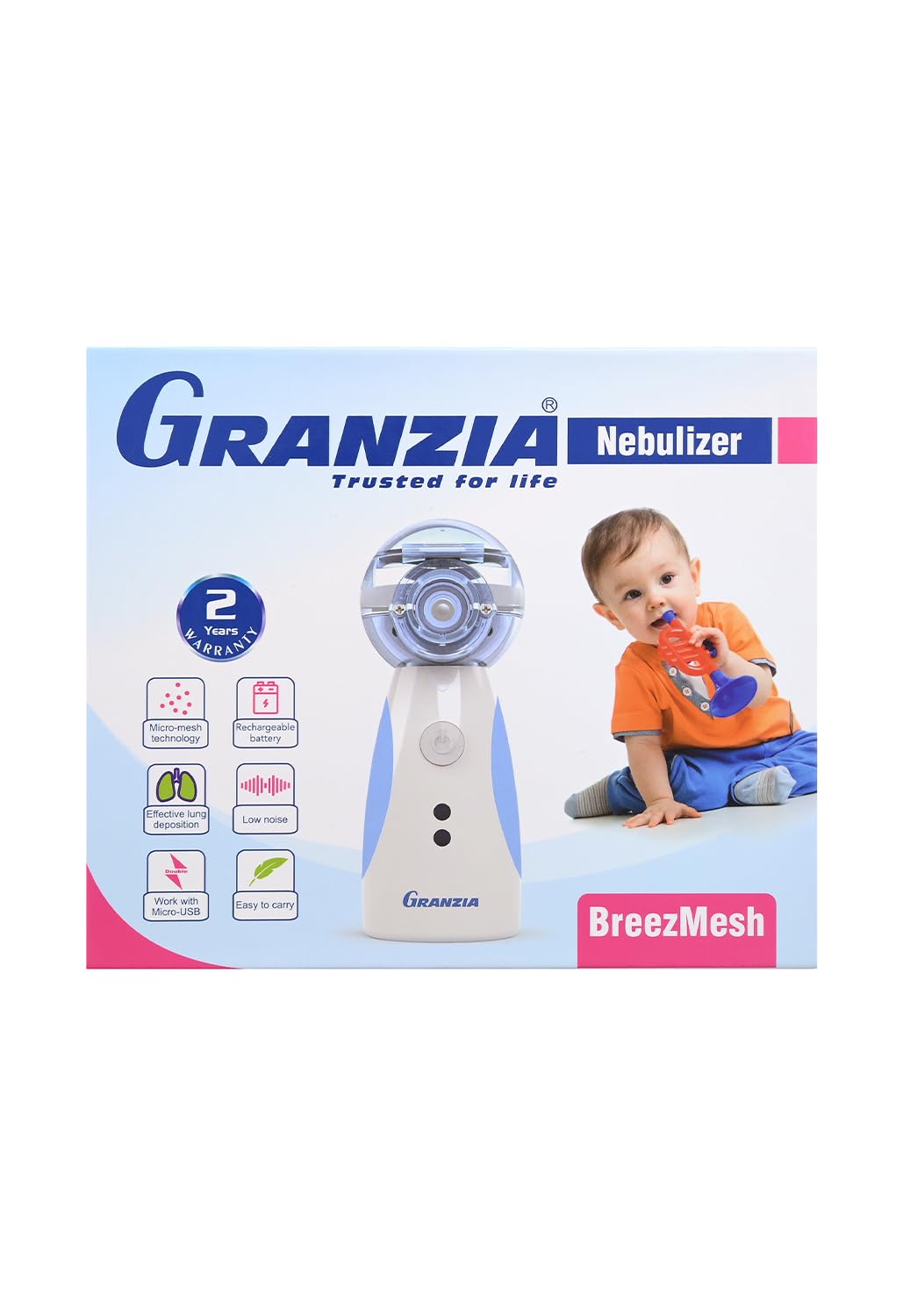 Granzia Breezmesh Portable Nebulizer