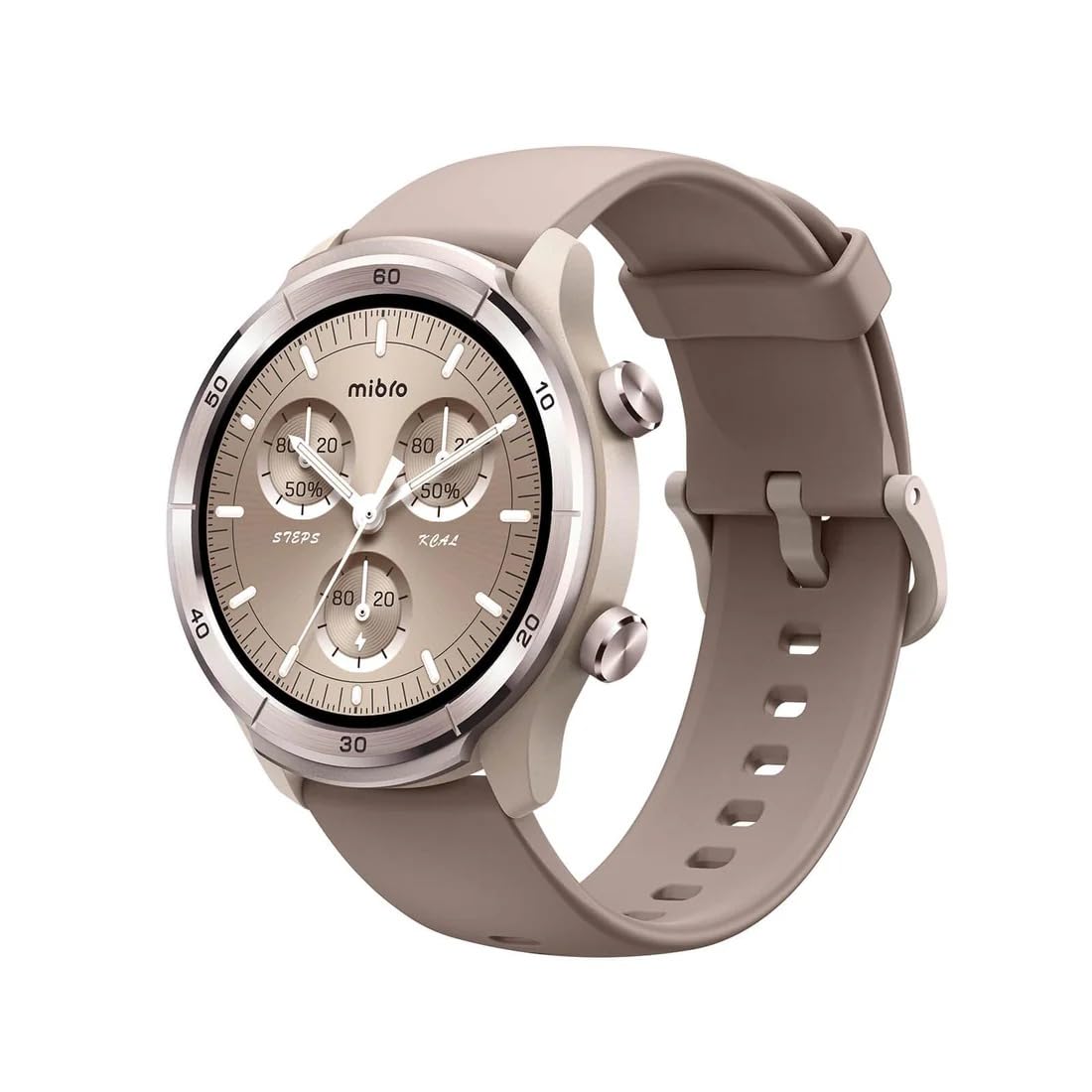 Mibro A3 Smart Watch, 1.39” HD screen, Supports BT calling, SMS, weather, alarms, and more daily reminders, 24/7 updated 4PD heart rate, SpO2, sleep,stress tracking, Mocha, 1 Year Warranty
