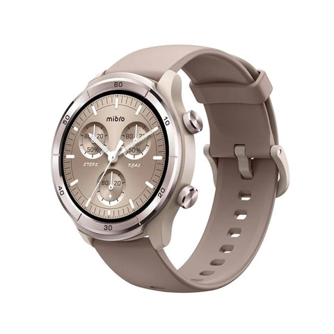 Mibro A3 Smart Watch, 1.39” HD screen, Supports BT calling, SMS, weather, alarms, and more daily reminders, 24/7 updated 4PD heart rate, SpO2, sleep,stress tracking, Mocha, 1 Year Warranty