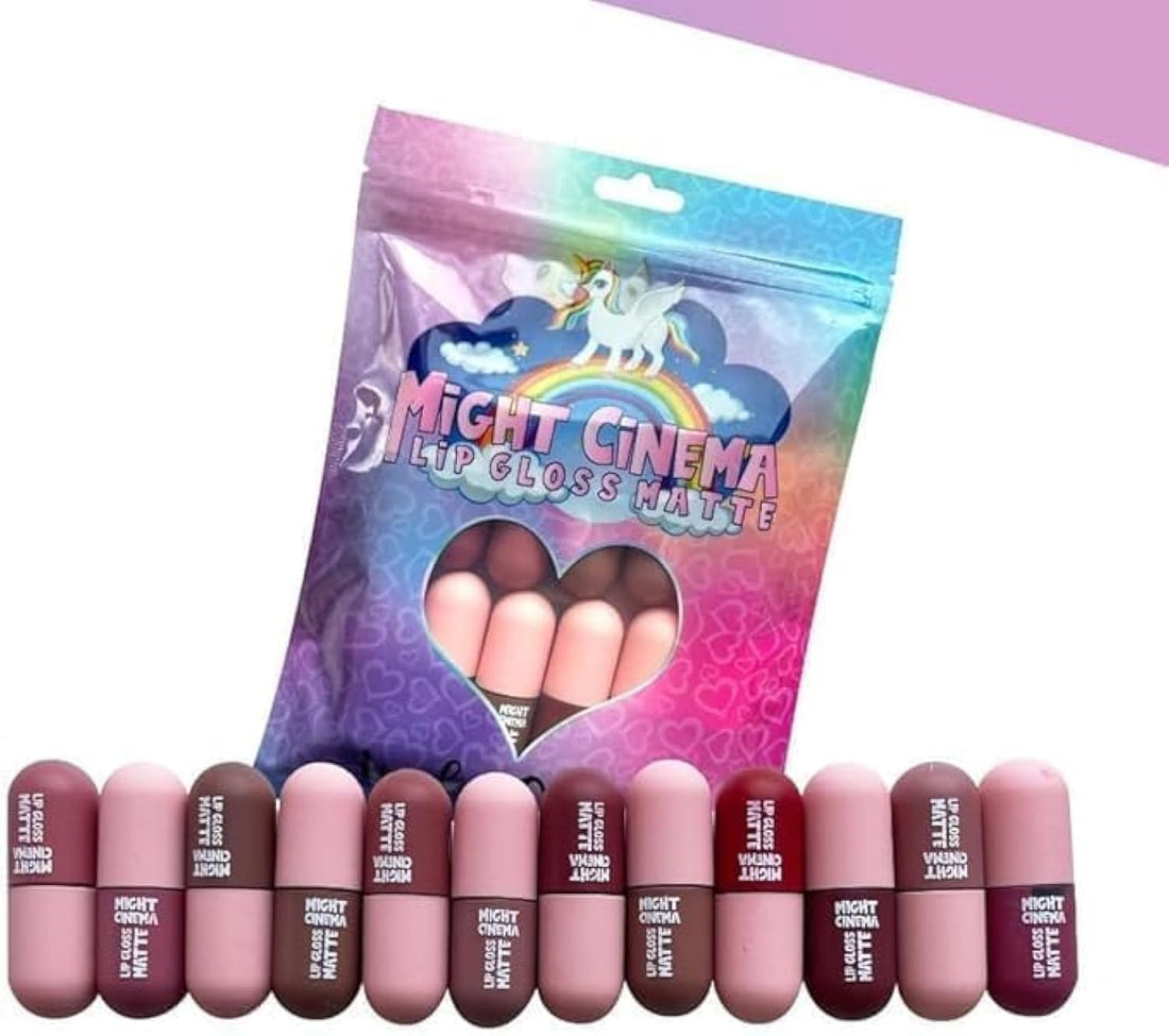 Might Cinema Mini Lipgloss Capsule Set - 12 PCS