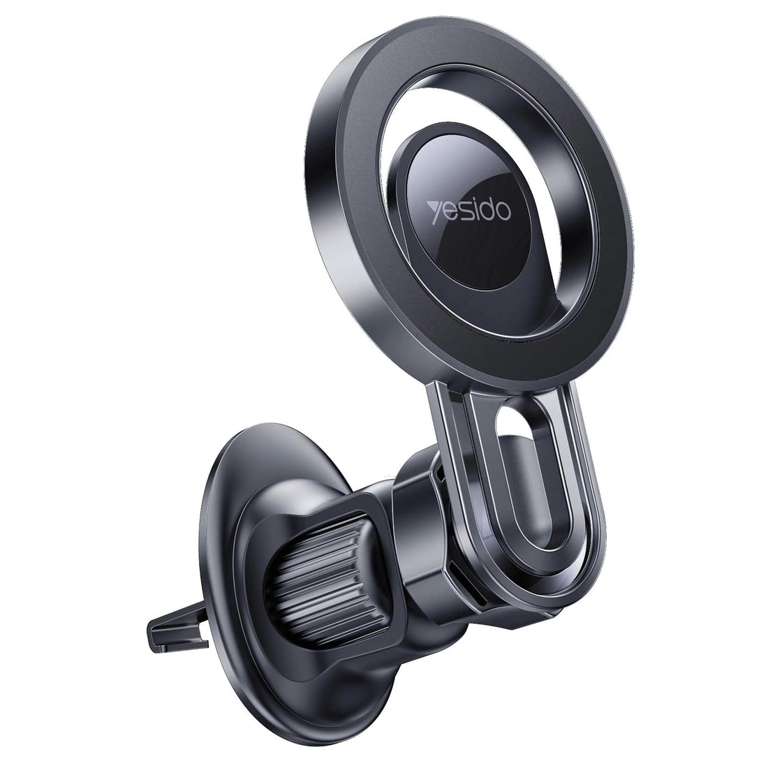 Yesido C209 MagPro Magnetic Air Vent Car Phone Holder, 360° Rotation MagSafe Compatible Mount, 16N Strong Magnet Stand for iPhone 15/14/13/12 & Android (Black)