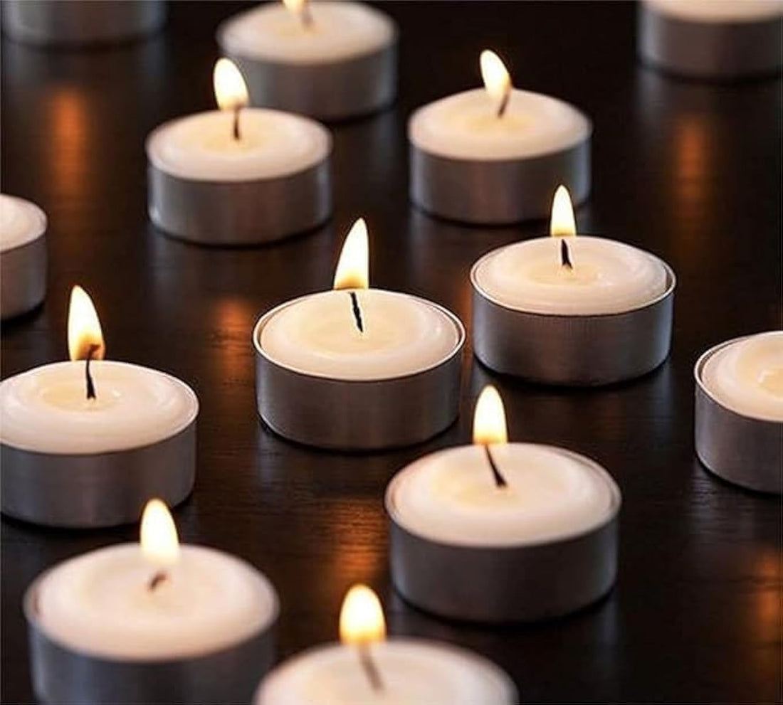 (Set of 10) Light Up Candles - Candle Candle, Candles for Home Decoration - White