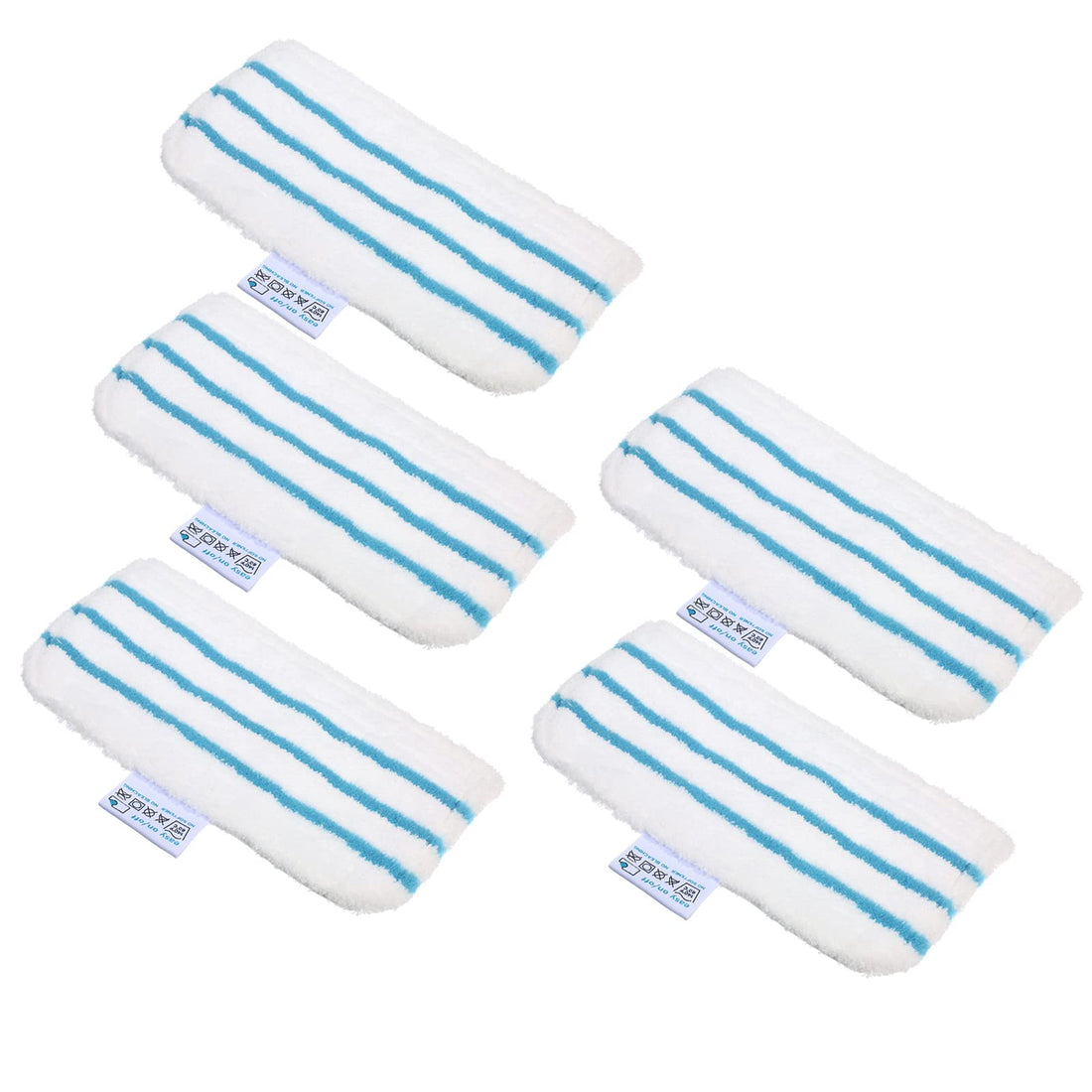 Eacam 5 Pack Mop Pads Replacement for Black + Decker Steam Mop FSM1610/ FSM1630 Washable Mopping Pad Accessories
