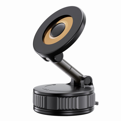 Vacuum Magnetic Suction Phone Holder, 360° Adjustable Suction Cup Phone Mount for Car/Gym/Mirror/Shower, Hands-Free Car Phone Holder, Compatible with iPhone Android and All Smartphones