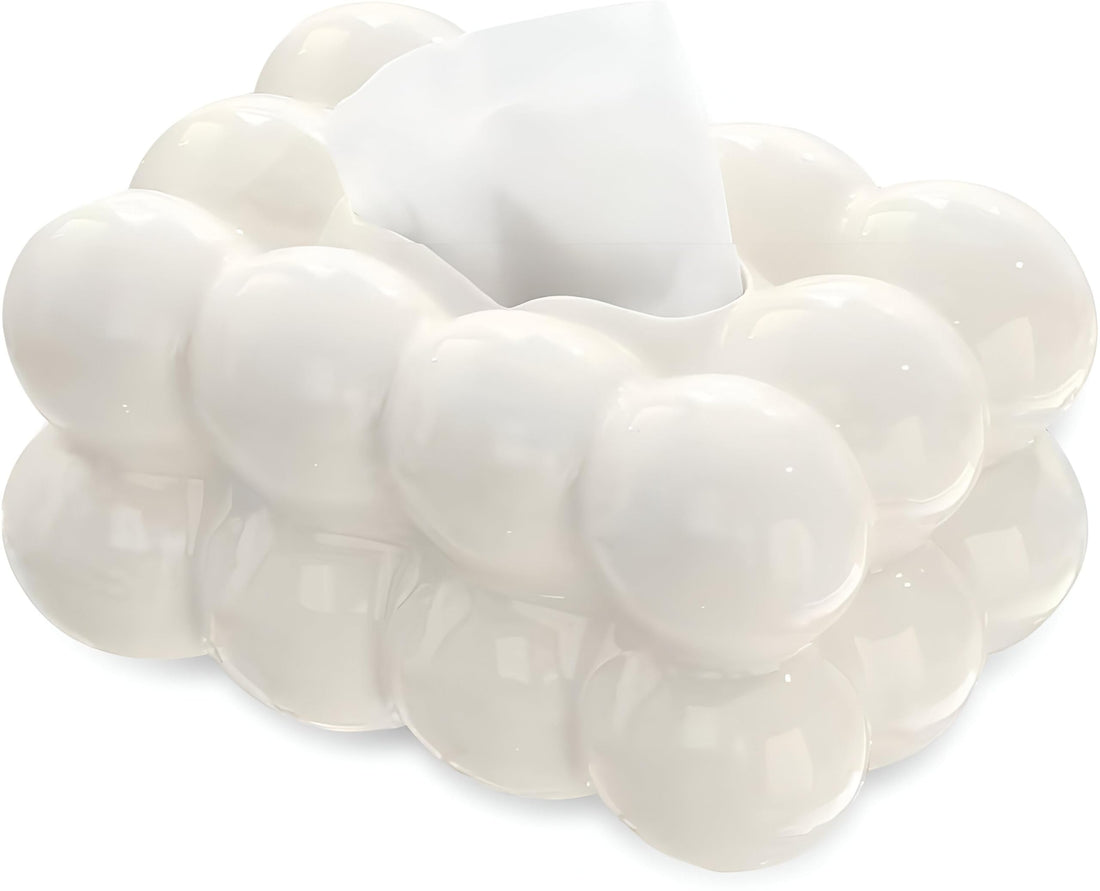 Tissue Dispenser - Elegant Acrylic Tissue Box with Convenient Spring Mechanism for Easy Access, Perfect for Modern Dining Tables and Elegant Home Decor.