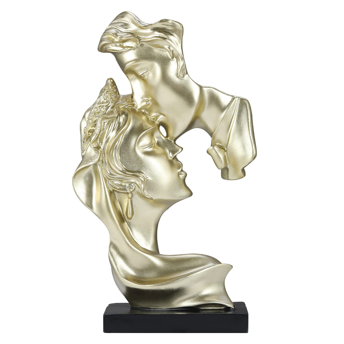 Wedding for Him Her Husband wife, Passionate Love Kiss Couple Sculpture Statue Resin Home Decor for Bedside Table Office Bookshelf Desktop Decorations Ornament Figurine
