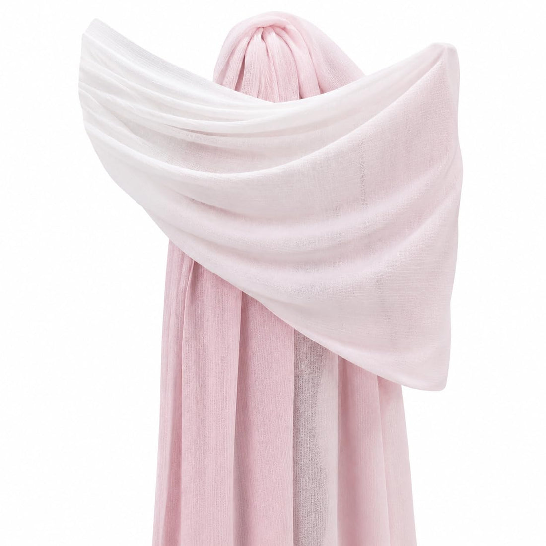Premium Long Shawl Scarf for Women Elegance Max Lightweight Breathable Soft Neck Wrap Degrade Versatile Ladies Head Wrap Headscarf Hijab Girls Fashion Clothing Accessories All Season