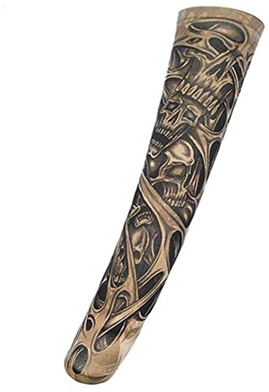 Unisex Fake Temporary Slip On Tattoo Arm Sleeves Kit Colletion Halloween Flower Arm