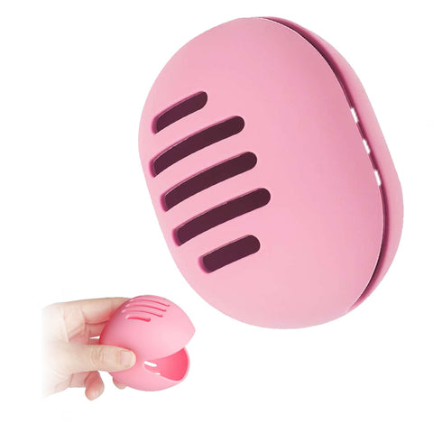 THE PACK | Silicone Beauty Blender Case, Makeup Sponge Holder with Ventilation Holes, Travel Storage Container (PINK)