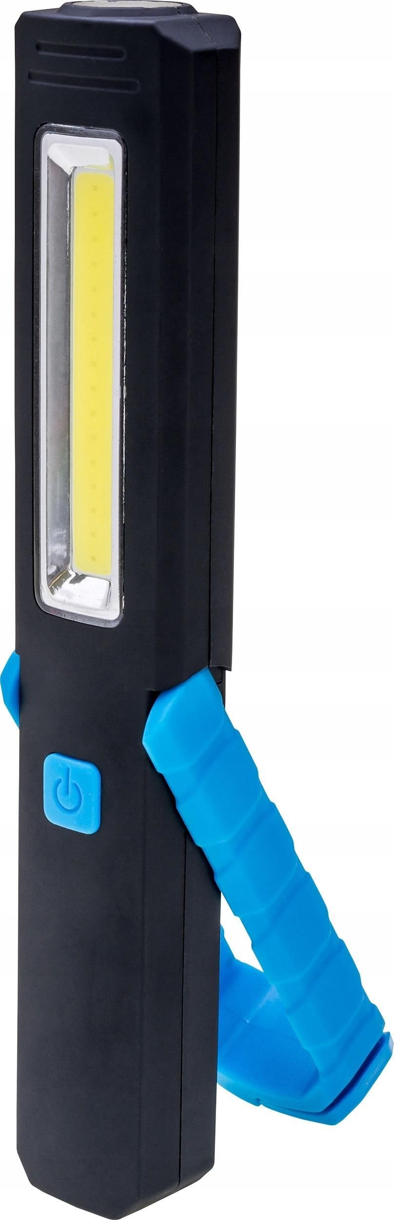 Volura LED Workshop Light, 3W, Black and Blue, Magnetic Hook, Batteries Included