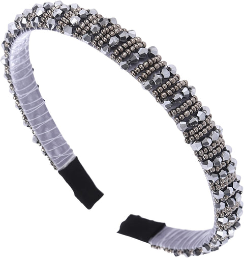 Elastic hair bands for women suitable for exercise yoga running weddings and everyday use comfortable hair accessories. (Gray)