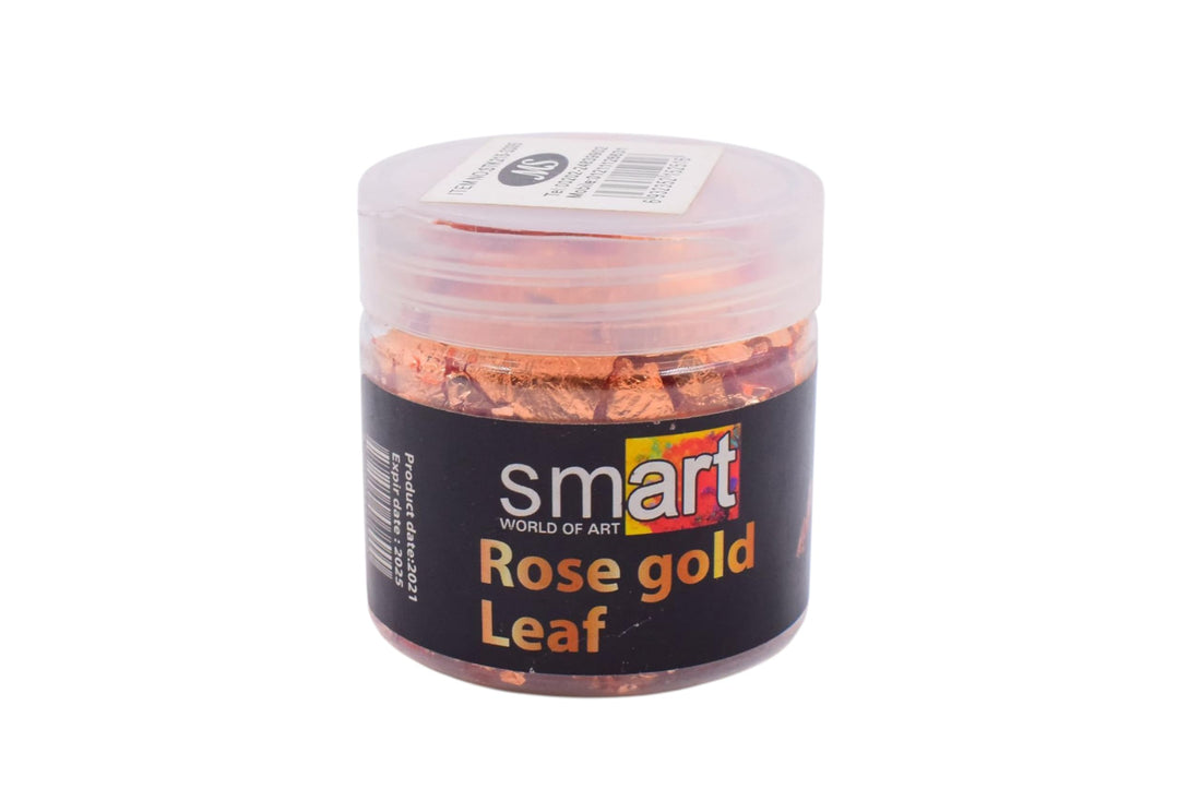 Gold Foil Flakes for Art & Decoration, 50g - Copper
