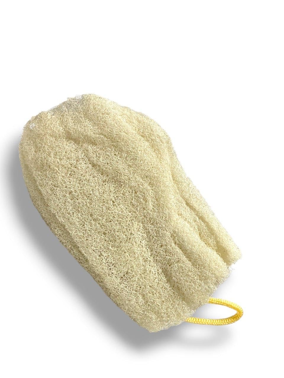 Treprof Tre-5109 Natural Oval Massage Loofah With Hook Strap For Bath, Spa, And Shower – Beige – Pack Of 1