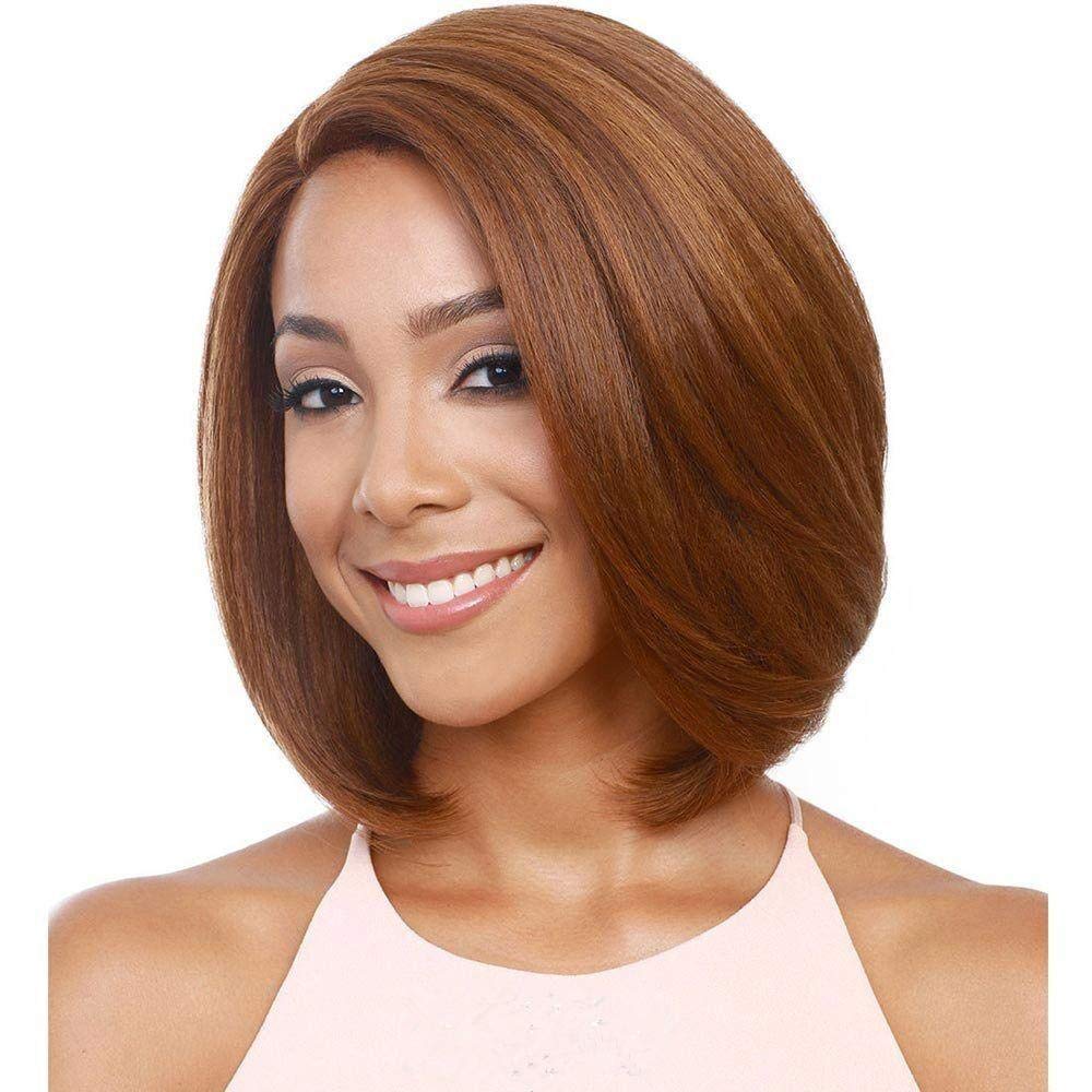 Yellow lady short hair wig